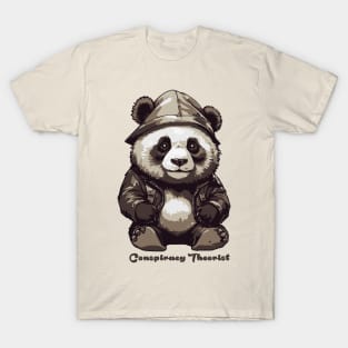 Conspiracy Theorist Panda T-Shirt